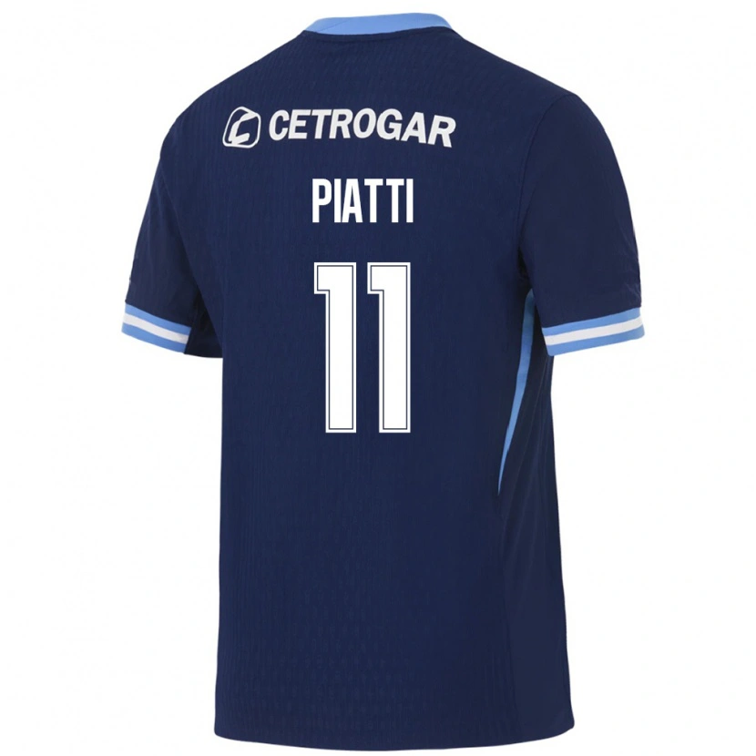 Danxen Mænd Ignacio Piatti #11 Kongelig Blå Lyseblå Hvid Udebane Spillertrøjer 2026/27 Trøje T-Shirt