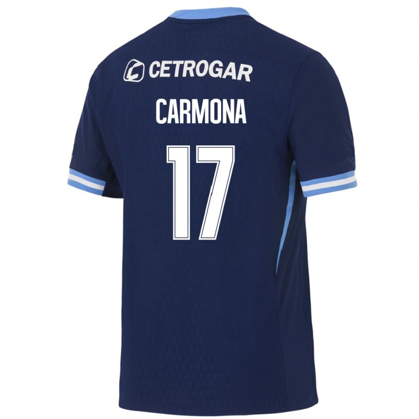 Danxen Mænd Mateo Carmona #17 Kongelig Blå Lyseblå Hvid Udebane Spillertrøjer 2026/27 Trøje T-Shirt