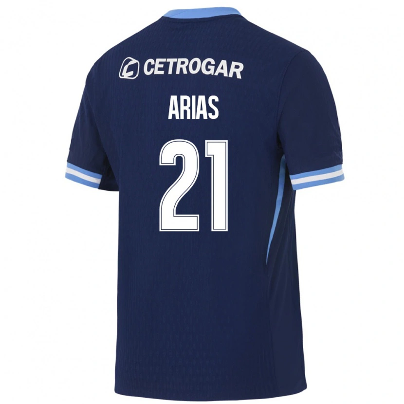 Danxen Mænd Gabriel Arias #21 Kongelig Blå Lyseblå Hvid Udebane Spillertrøjer 2026/27 Trøje T-Shirt