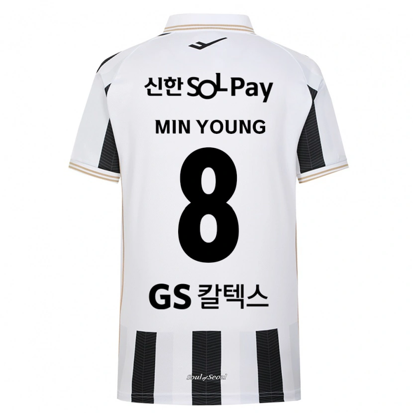 Danxen Mænd Min-Young Gwak #8 Sort Hvid Udebane Spillertrøjer 2026/27 Trøje T-Shirt