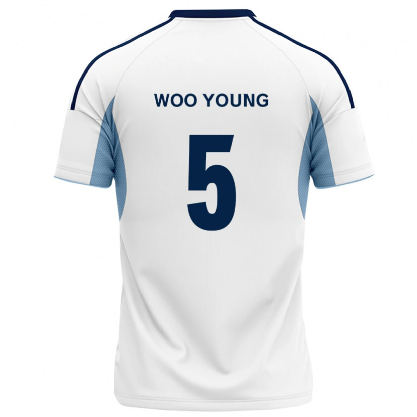 Danxen Mænd Woo-Young Jung #5 Kongelig Blå Hvid Udebane Spillertrøjer 2026/27 Trøje T-Shirt
