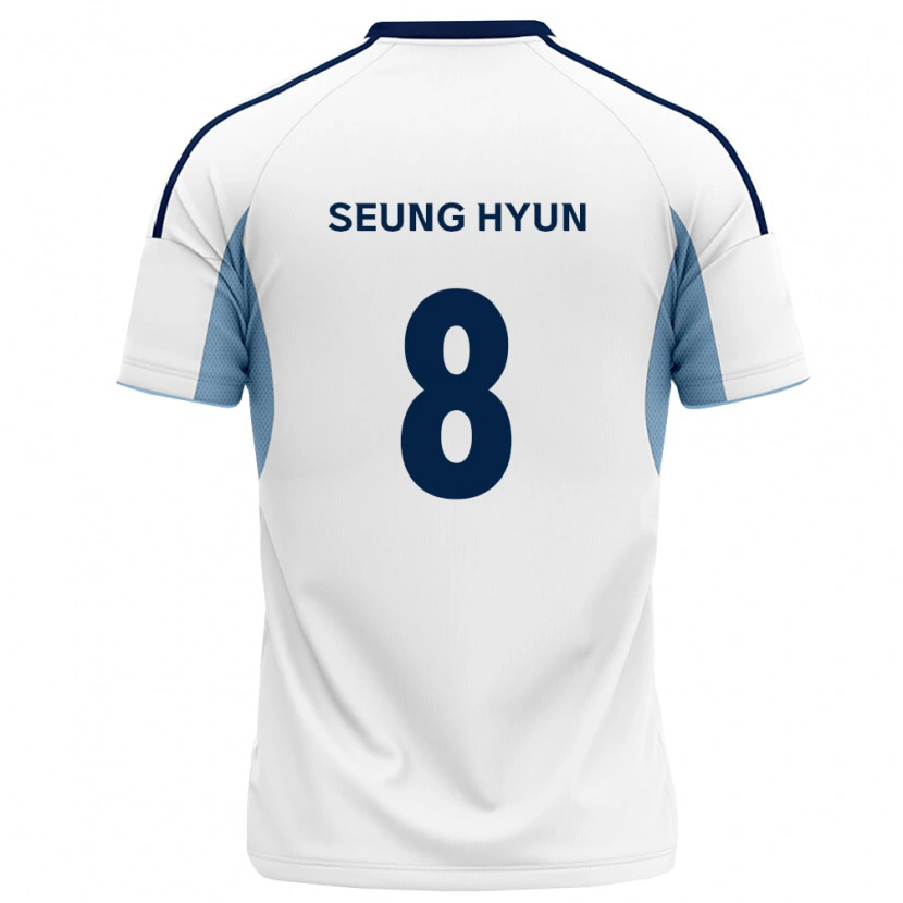 Danxen Mænd Seung-Hyun Kim #8 Kongelig Blå Hvid Udebane Spillertrøjer 2026/27 Trøje T-Shirt