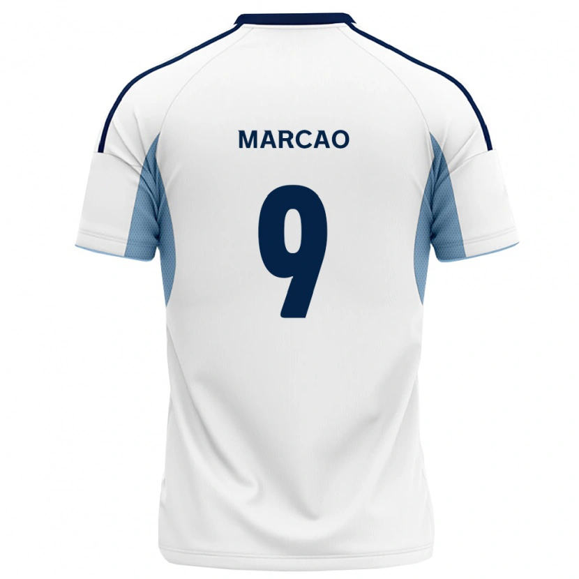 Danxen Mænd Marcos Vinicius Amaral Alves #9 Kongelig Blå Hvid Udebane Spillertrøjer 2026/27 Trøje T-Shirt