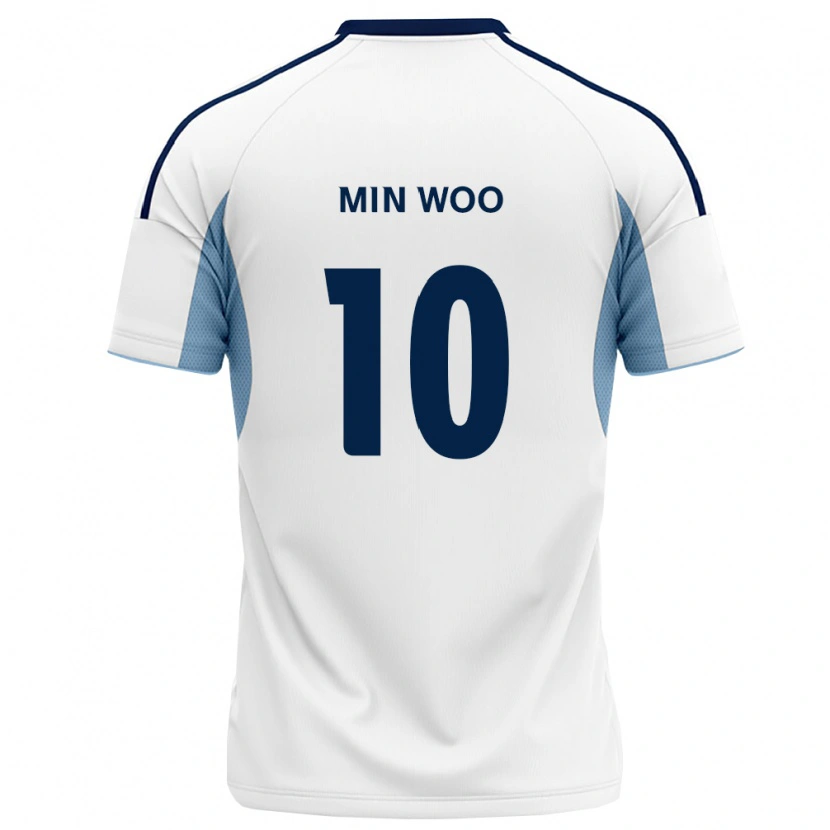 Danxen Mænd Min-Woo Kim #10 Kongelig Blå Hvid Udebane Spillertrøjer 2026/27 Trøje T-Shirt