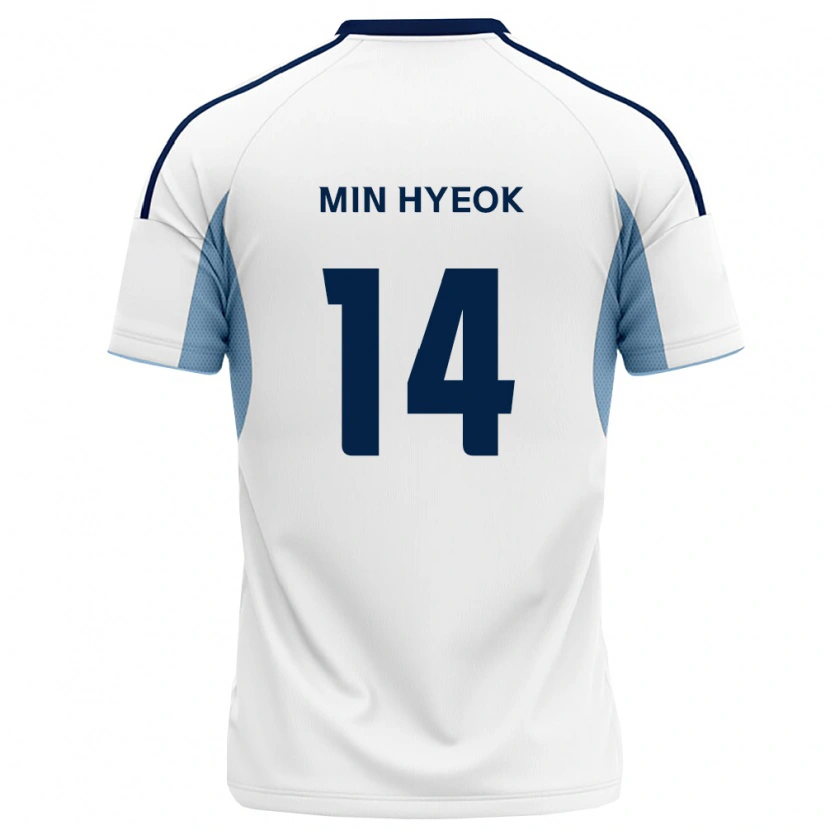 Danxen Mænd Min-Hyeok Jeong #14 Kongelig Blå Hvid Udebane Spillertrøjer 2026/27 Trøje T-Shirt
