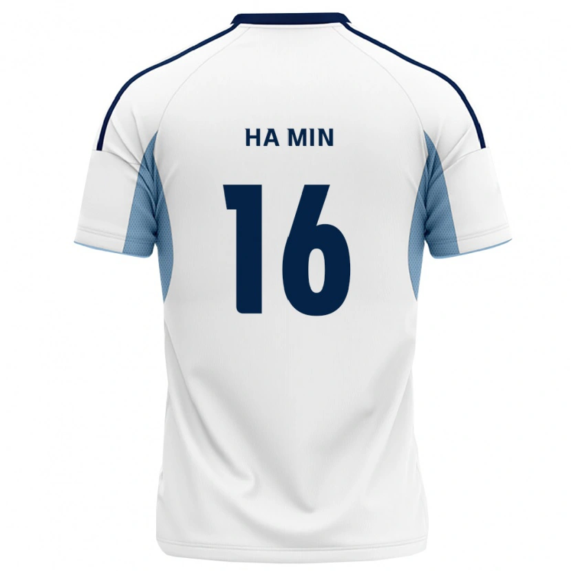 Danxen Mænd Ha-Min Kim #16 Kongelig Blå Hvid Udebane Spillertrøjer 2026/27 Trøje T-Shirt