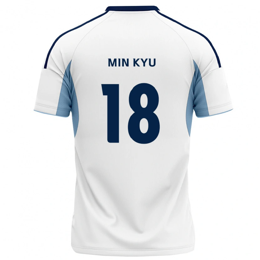 Danxen Mænd Min-Kyu Joo #18 Kongelig Blå Hvid Udebane Spillertrøjer 2026/27 Trøje T-Shirt