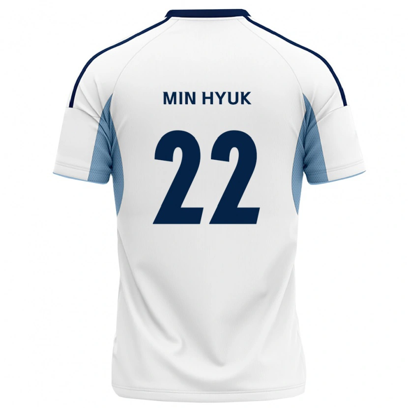 Danxen Mænd Min-Hyuk Lee #22 Kongelig Blå Hvid Udebane Spillertrøjer 2026/27 Trøje T-Shirt