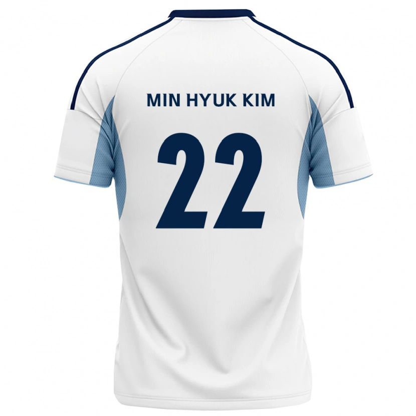 Danxen Mænd Min-Hyuk Kim #22 Kongelig Blå Hvid Udebane Spillertrøjer 2026/27 Trøje T-Shirt