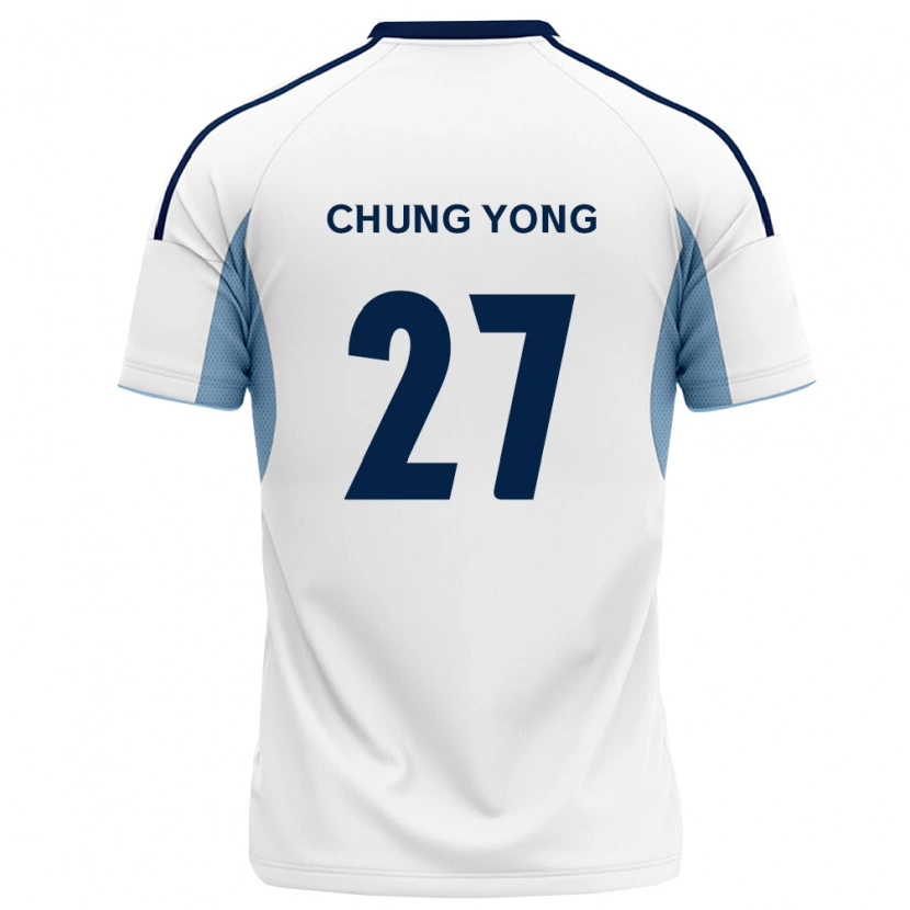 Danxen Mænd Chung-Yong Lee #27 Kongelig Blå Hvid Udebane Spillertrøjer 2026/27 Trøje T-Shirt