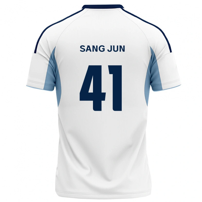 Danxen Mænd Sang-Jun Park #41 Kongelig Blå Hvid Udebane Spillertrøjer 2026/27 Trøje T-Shirt