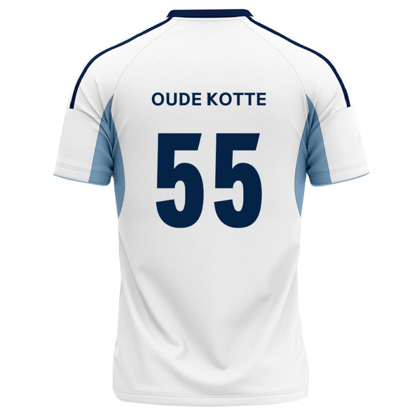 Danxen Mænd Thomas Oude Kotte #55 Kongelig Blå Hvid Udebane Spillertrøjer 2026/27 Trøje T-Shirt