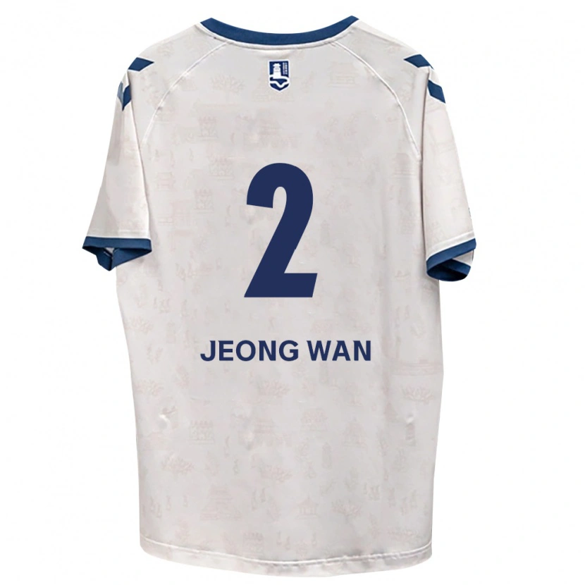 Danxen Mænd Jeong-Wan Kim #2 Kongelig Blå Hvid Udebane Spillertrøjer 2026/27 Trøje T-Shirt