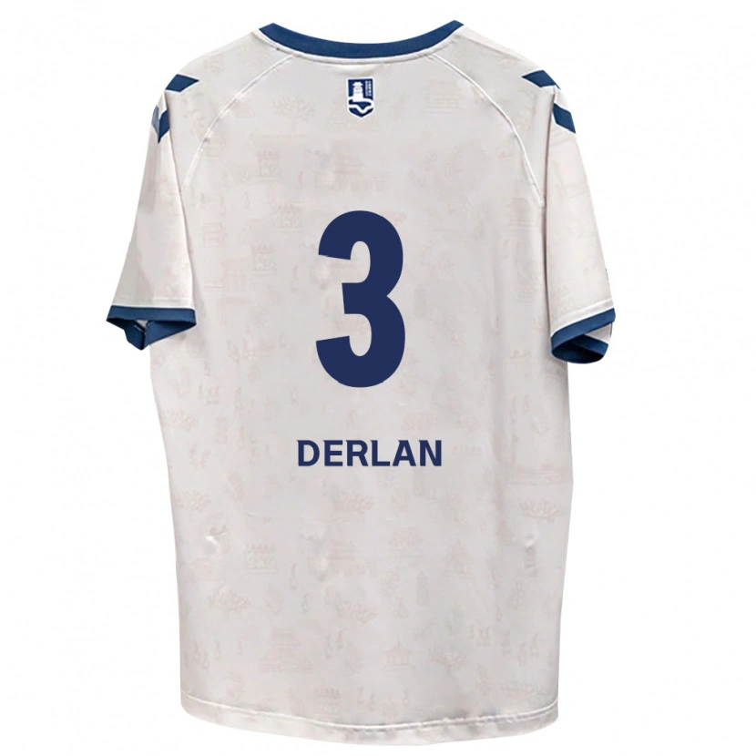 Danxen Mænd Derlan De Oliveira Bento #3 Kongelig Blå Hvid Udebane Spillertrøjer 2026/27 Trøje T-Shirt