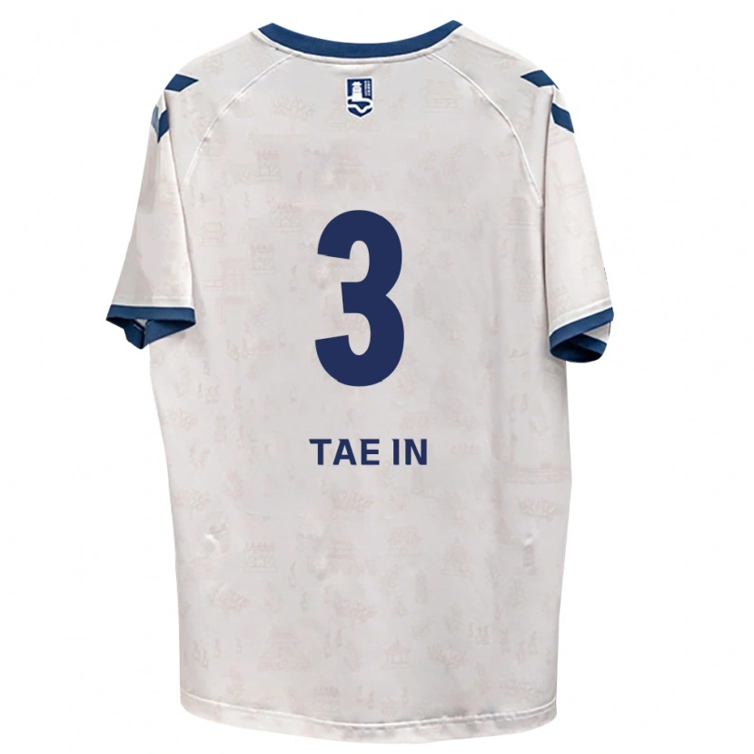 Danxen Mænd Tae-In Yoon #3 Kongelig Blå Hvid Udebane Spillertrøjer 2026/27 Trøje T-Shirt
