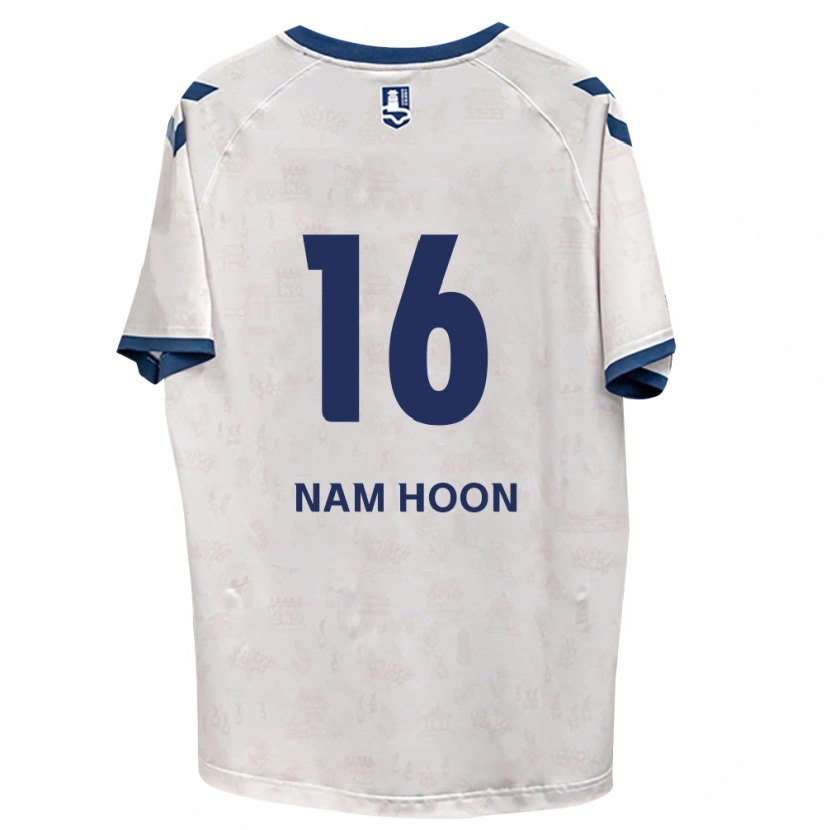 Danxen Mænd Nam-Hoon Kwon #16 Kongelig Blå Hvid Udebane Spillertrøjer 2026/27 Trøje T-Shirt