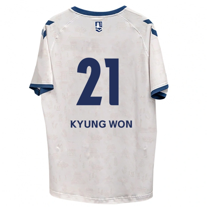 Danxen Mænd Kyung-Won Kwon #21 Kongelig Blå Hvid Udebane Spillertrøjer 2026/27 Trøje T-Shirt