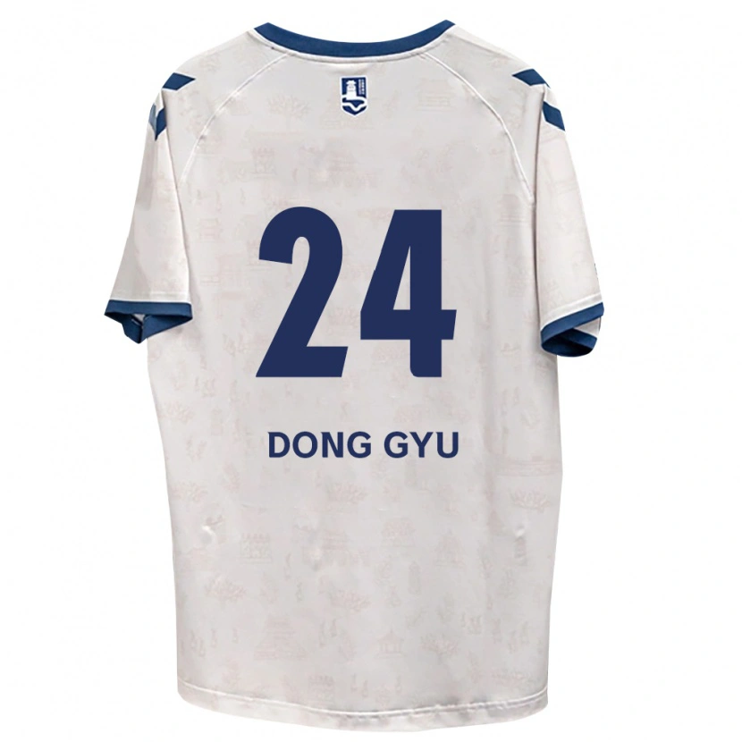 Danxen Mænd Dong-Gyu Lee #24 Kongelig Blå Hvid Udebane Spillertrøjer 2026/27 Trøje T-Shirt