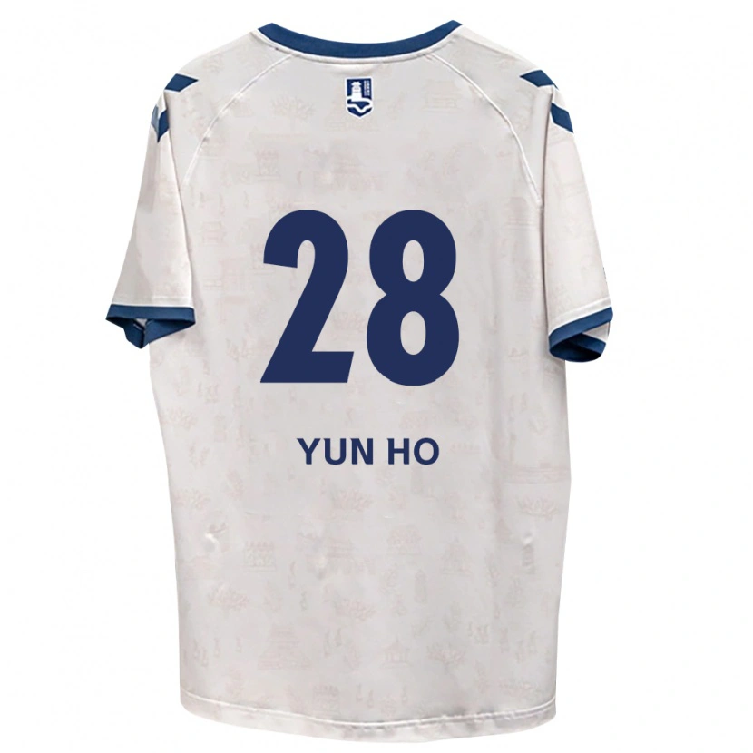 Danxen Mænd Yun-Ho Cho #28 Kongelig Blå Hvid Udebane Spillertrøjer 2026/27 Trøje T-Shirt