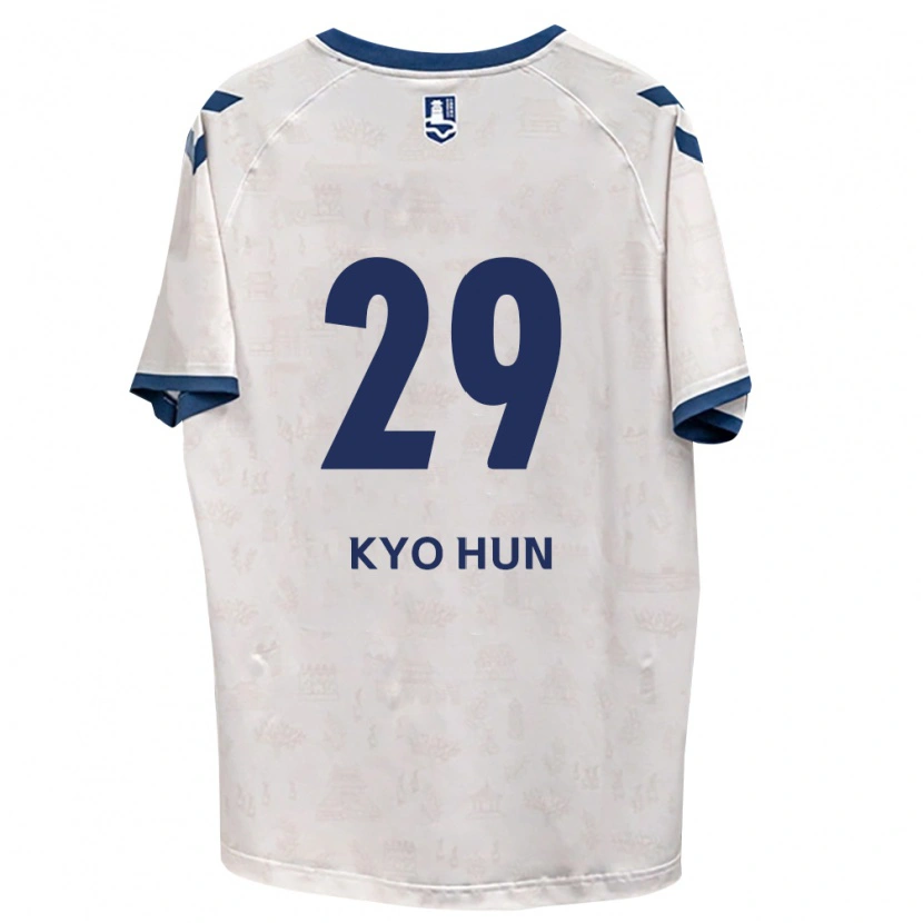 Danxen Mænd Kyo-Hun Kang #29 Kongelig Blå Hvid Udebane Spillertrøjer 2026/27 Trøje T-Shirt