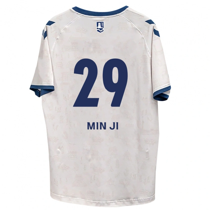 Danxen Mænd Min-Ji Jeon #29 Kongelig Blå Hvid Udebane Spillertrøjer 2026/27 Trøje T-Shirt
