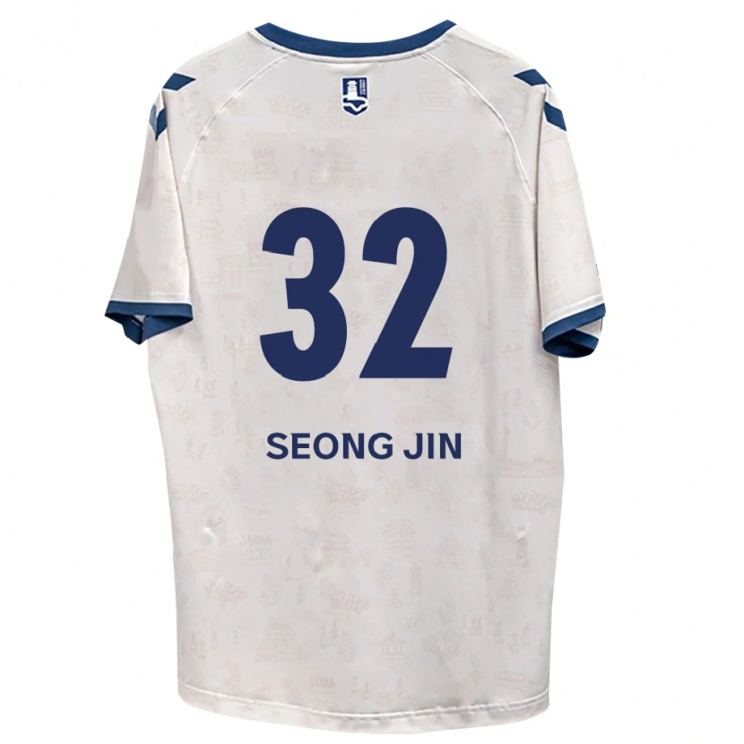 Danxen Mænd Seong-Jin Park #32 Kongelig Blå Hvid Udebane Spillertrøjer 2026/27 Trøje T-Shirt