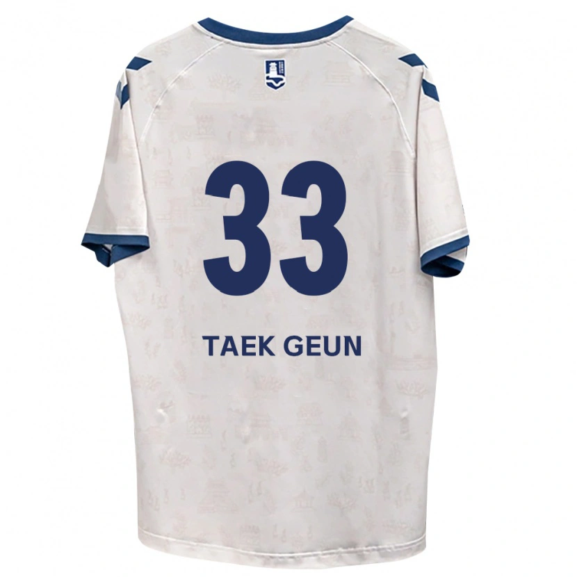 Danxen Mænd Taek-Geun Lee #33 Kongelig Blå Hvid Udebane Spillertrøjer 2026/27 Trøje T-Shirt