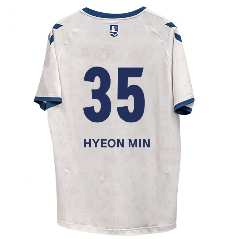Danxen Mænd Hyeon-Min Kim #35 Kongelig Blå Hvid Udebane Spillertrøjer 2026/27 Trøje T-Shirt