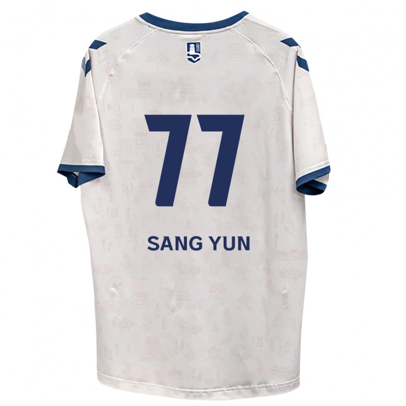 Danxen Mænd Sang-Yun Kang #77 Kongelig Blå Hvid Udebane Spillertrøjer 2026/27 Trøje T-Shirt
