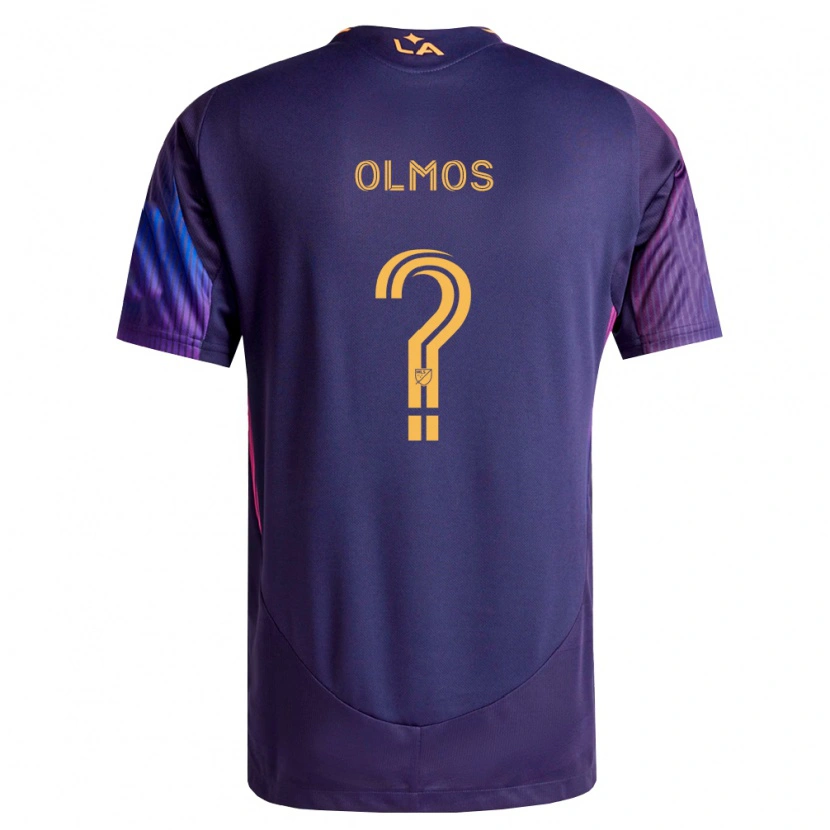 Danxen Mænd Justin Olmos #0 Dyb Lilla Gul Udebane Spillertrøjer 2026/27 Trøje T-Shirt