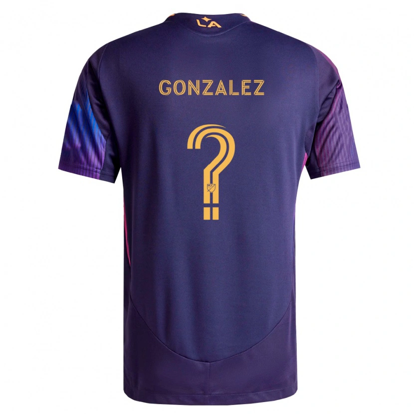 Danxen Mænd Miguel Gonzalez #0 Dyb Lilla Gul Udebane Spillertrøjer 2026/27 Trøje T-Shirt