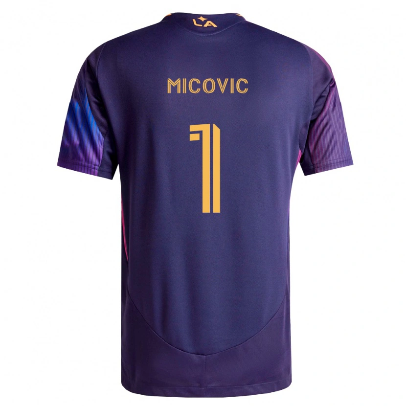 Danxen Mænd Novak Mićović #1 Dyb Lilla Gul Udebane Spillertrøjer 2026/27 Trøje T-Shirt