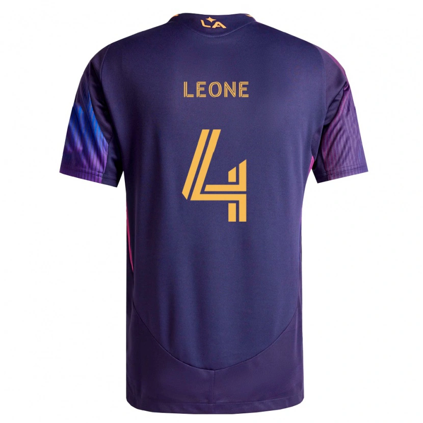 Danxen Mænd Matthew Leone #4 Dyb Lilla Gul Udebane Spillertrøjer 2026/27 Trøje T-Shirt