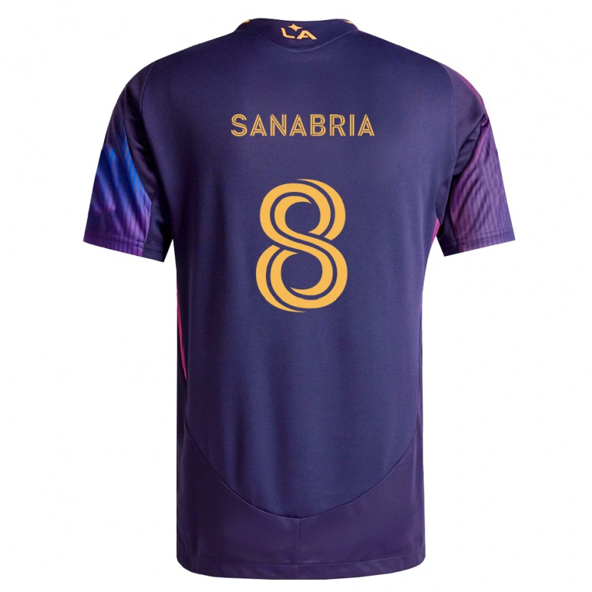Danxen Mænd Lucas Sanabria #8 Dyb Lilla Gul Udebane Spillertrøjer 2026/27 Trøje T-Shirt