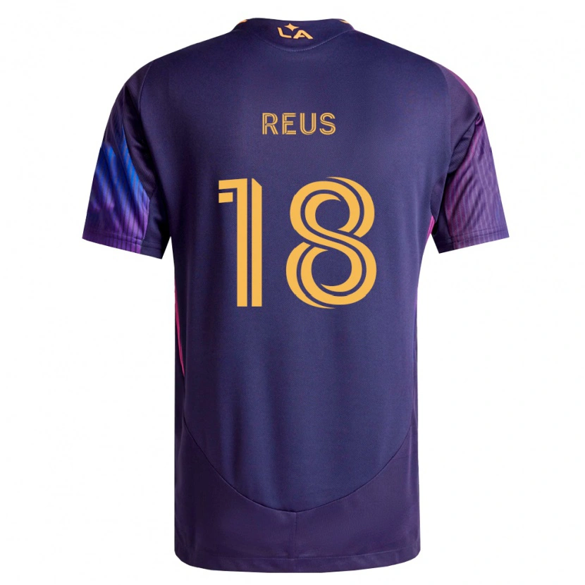 Danxen Mænd Marco Reus #18 Dyb Lilla Gul Udebane Spillertrøjer 2026/27 Trøje T-Shirt