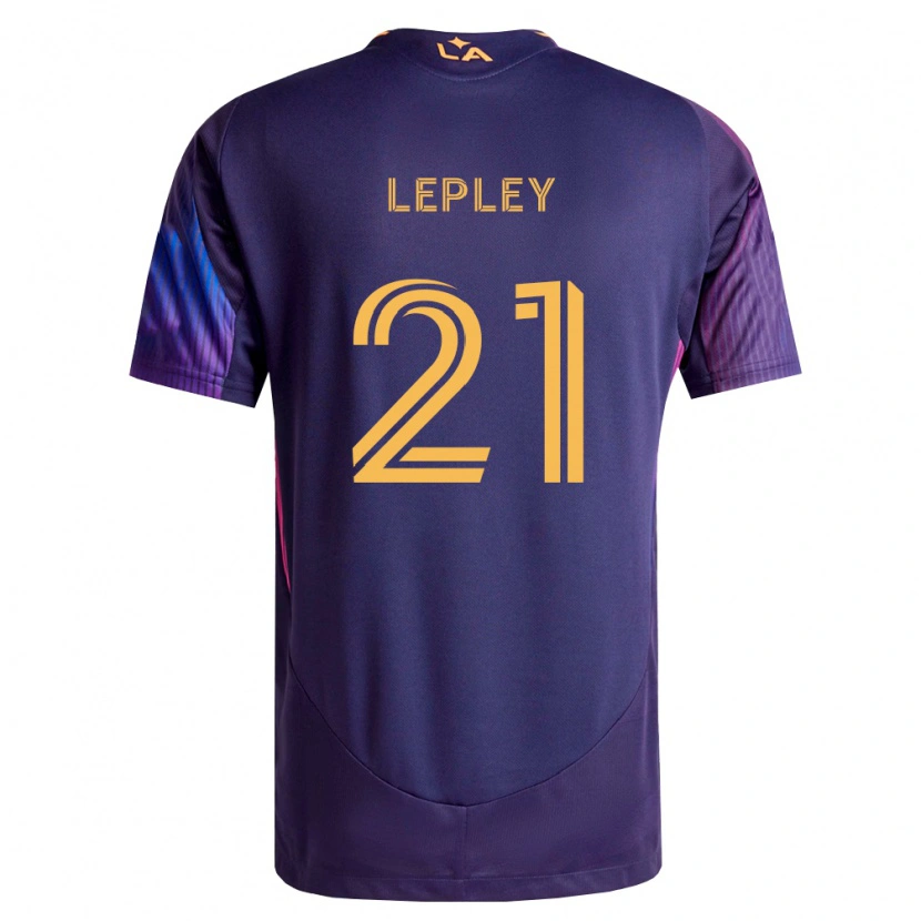 Danxen Mænd Tucker Lepley #21 Dyb Lilla Gul Udebane Spillertrøjer 2026/27 Trøje T-Shirt