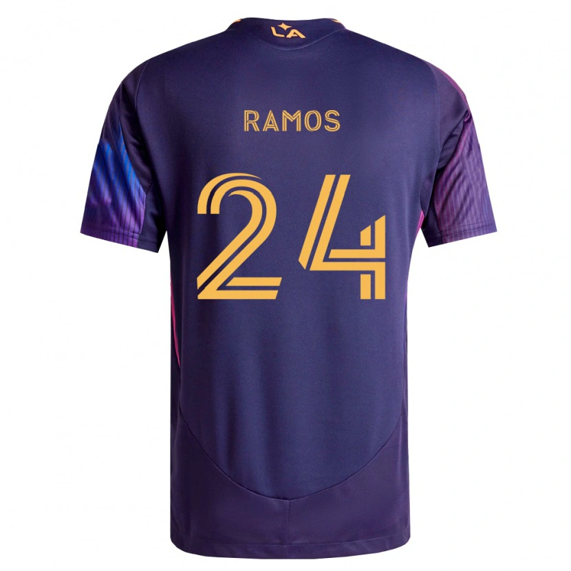 Danxen Mænd Rubén Ramos #24 Dyb Lilla Gul Udebane Spillertrøjer 2026/27 Trøje T-Shirt