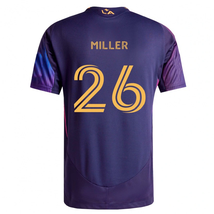 Danxen Mænd Harbor Miller #26 Dyb Lilla Gul Udebane Spillertrøjer 2026/27 Trøje T-Shirt