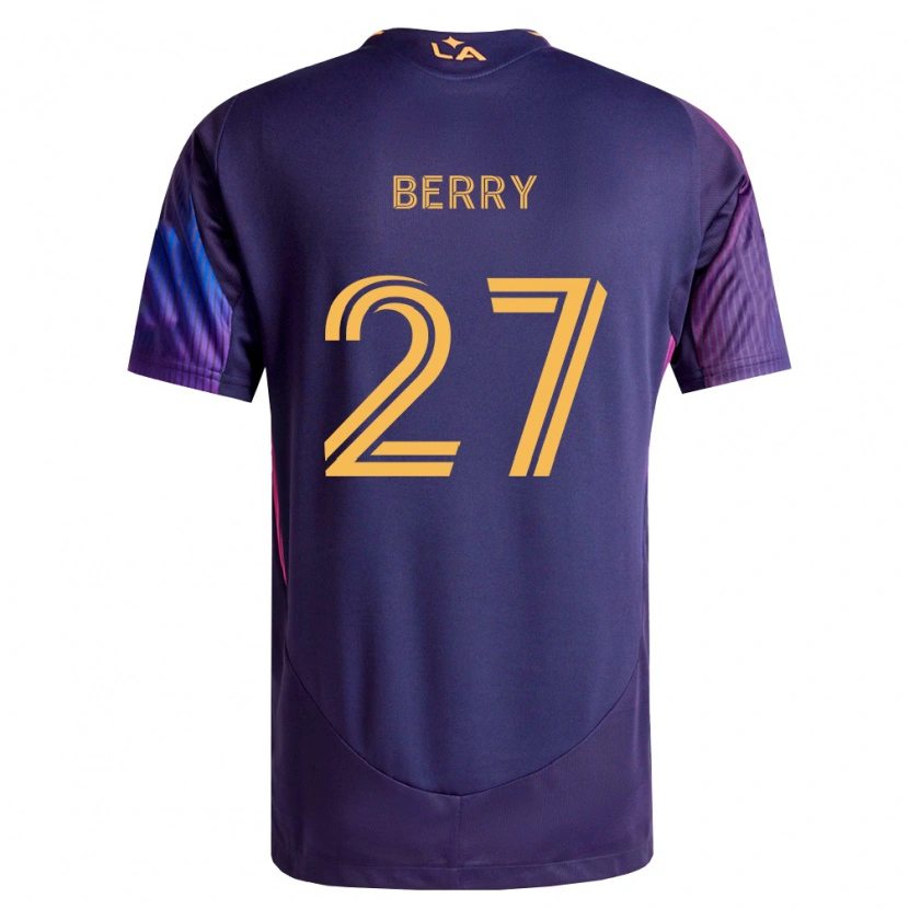 Danxen Mænd Miguel Berry #27 Dyb Lilla Gul Udebane Spillertrøjer 2026/27 Trøje T-Shirt