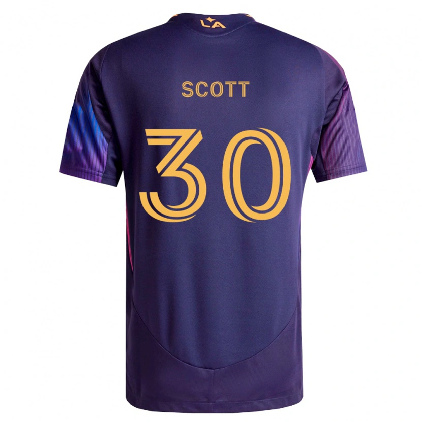 Danxen Mænd Brady Scott #30 Dyb Lilla Gul Udebane Spillertrøjer 2026/27 Trøje T-Shirt