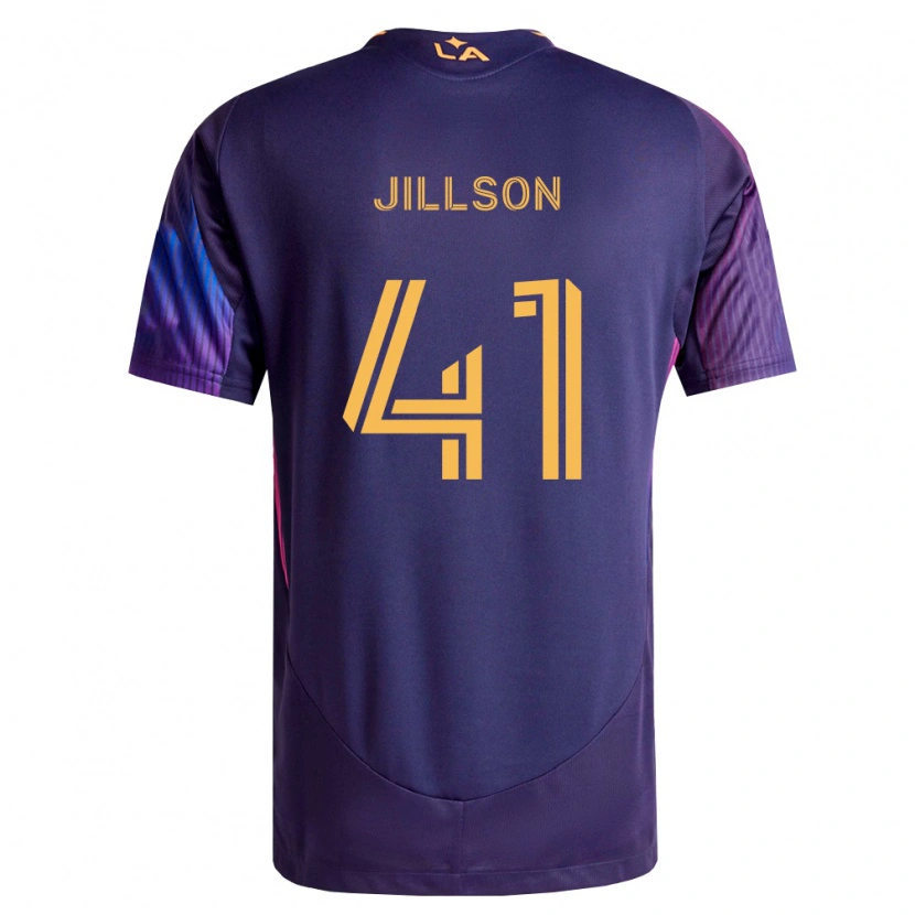 Danxen Mænd Simon Jillson #41 Dyb Lilla Gul Udebane Spillertrøjer 2026/27 Trøje T-Shirt