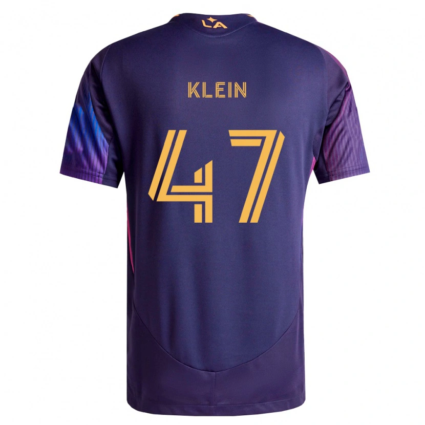 Danxen Mænd Carson Klein #47 Dyb Lilla Gul Udebane Spillertrøjer 2026/27 Trøje T-Shirt