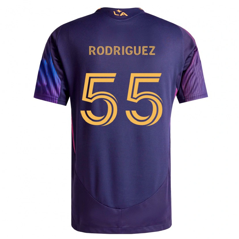 Danxen Mænd Diego Rodriguez #55 Dyb Lilla Gul Udebane Spillertrøjer 2026/27 Trøje T-Shirt