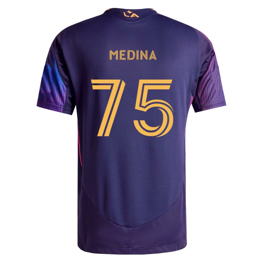 Danxen Mænd Aaron Medina #75 Dyb Lilla Gul Udebane Spillertrøjer 2026/27 Trøje T-Shirt