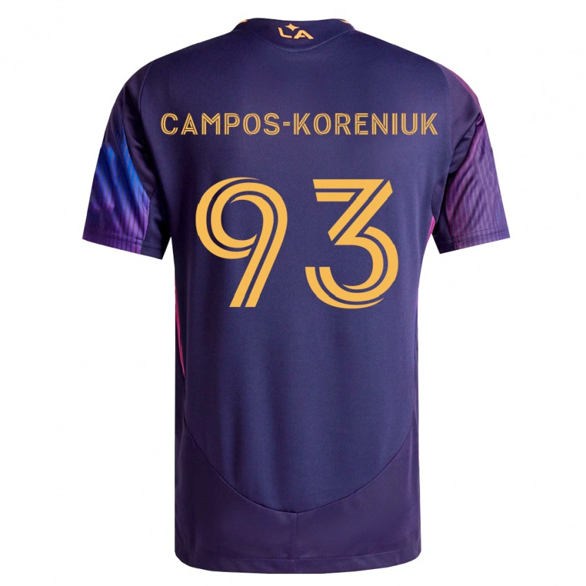 Danxen Mænd K Campos-Koreniuk #93 Dyb Lilla Gul Udebane Spillertrøjer 2026/27 Trøje T-Shirt
