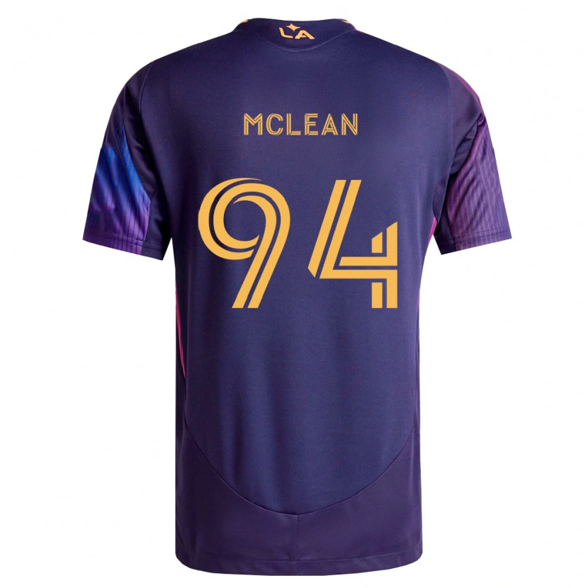 Danxen Mænd Mateo Mclean #94 Dyb Lilla Gul Udebane Spillertrøjer 2026/27 Trøje T-Shirt