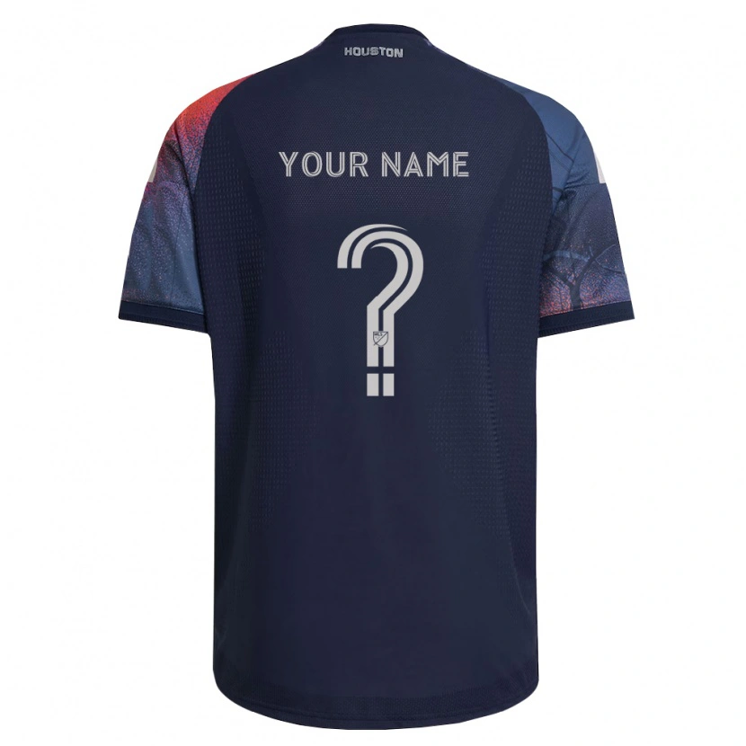 Danxen Mænd Dit Navn #0 Dyb Blå Hvid Orange Udebane Spillertrøjer 2026/27 Trøje T-Shirt