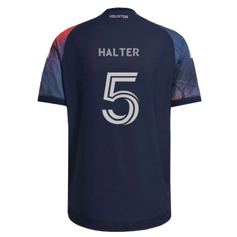 Danxen Mænd Lucas Halter #5 Dyb Blå Hvid Orange Udebane Spillertrøjer 2026/27 Trøje T-Shirt