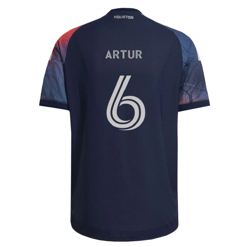 Danxen Mænd José Artur De Lima Júnior #6 Dyb Blå Hvid Orange Udebane Spillertrøjer 2026/27 Trøje T-Shirt