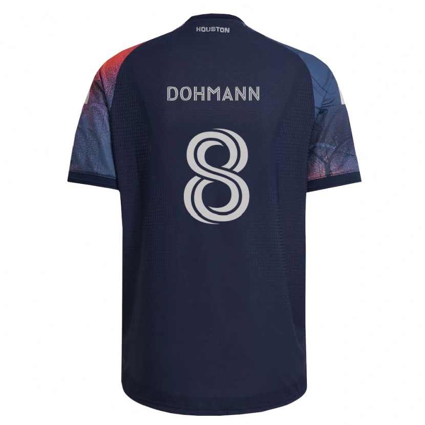 Danxen Mænd Gustavo Abreu Dohmann #8 Dyb Blå Hvid Orange Udebane Spillertrøjer 2026/27 Trøje T-Shirt